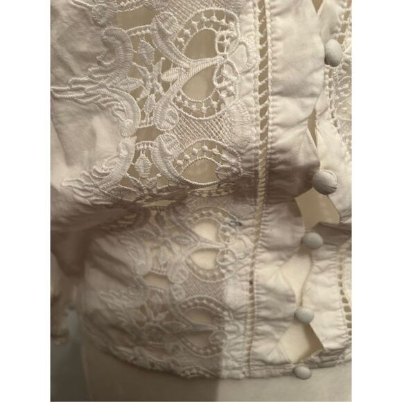 Free people Louella Embroidered Top size L - Picture 3 of 5